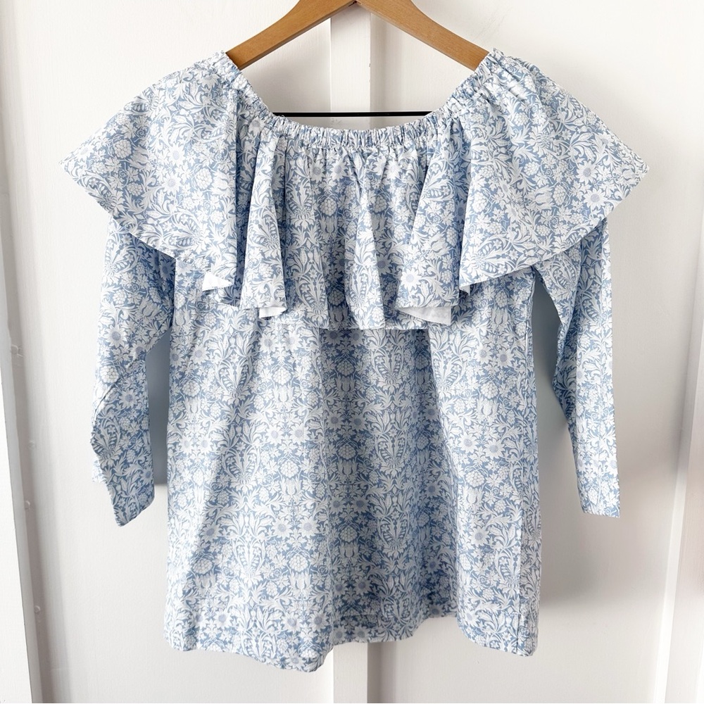 NINA BLANC blue blouse